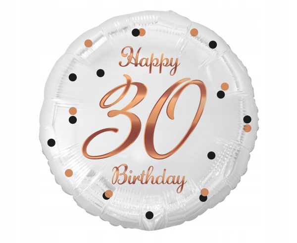 Unique Party Palloncino In Foil 50 Cm - Stella Nero Brillante Per 30° Compleanno