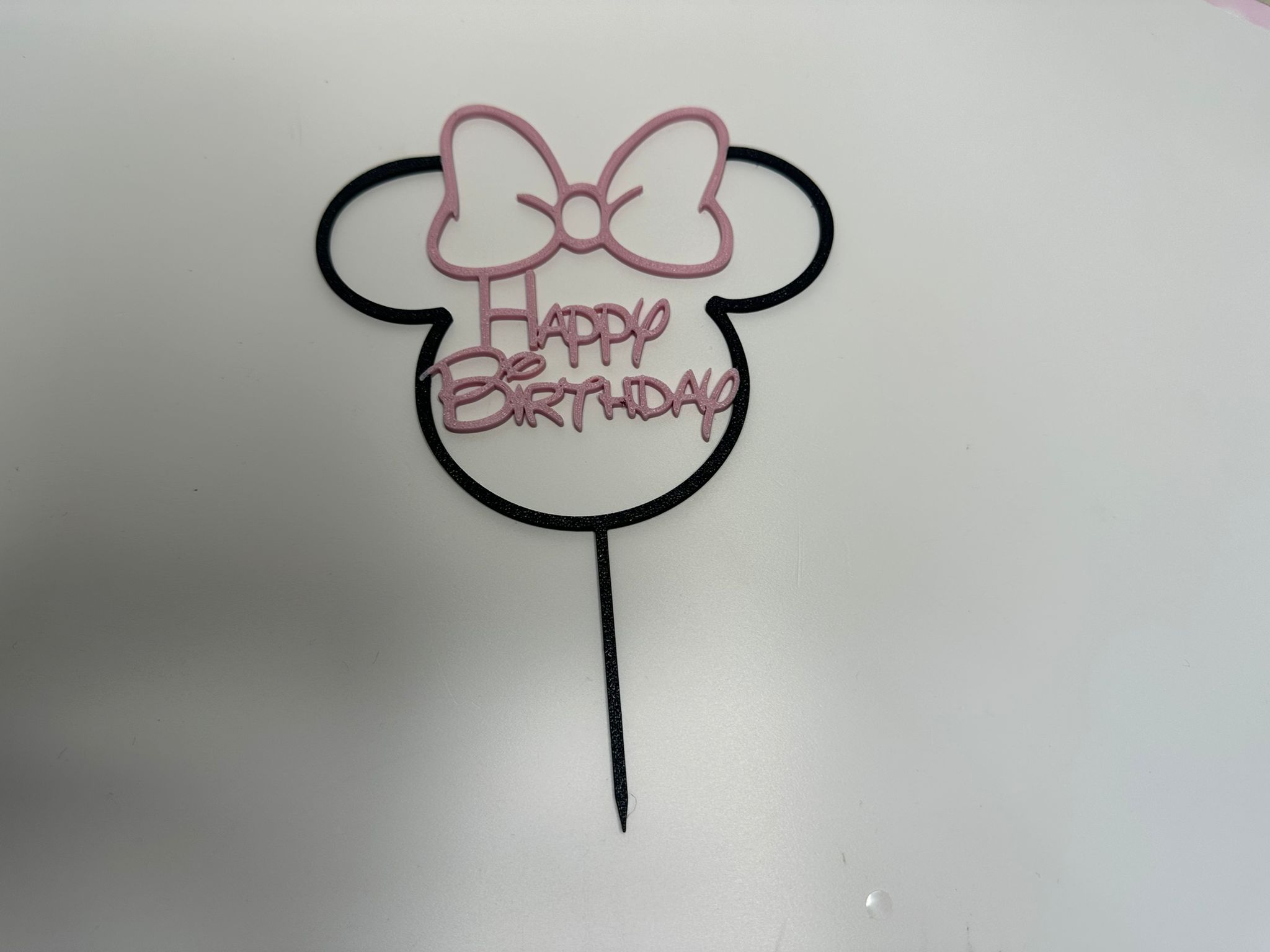 Topo de bolo em impressão 3D