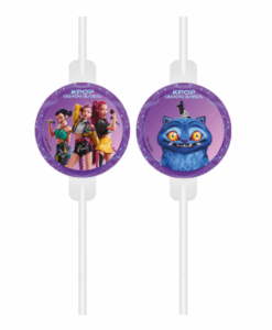 Palhinhas Papel com Medalha KPop Demon Hunters