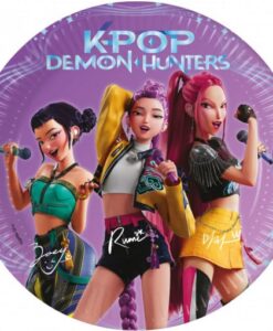 Pratos Guerreiras K-Pop, 20 cm, 8 unid.