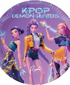 Pratos Guerreiras K-Pop, 23 cm, 8 unid.