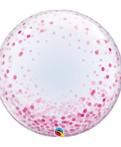 BUBBLE RED & PINK CONFETTI HEARTS