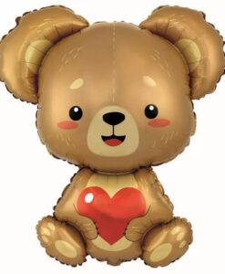 Balão Urso com Coração