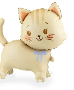 Gato de balão metalizado