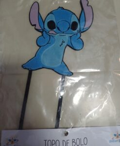 Topo de bolo Stitch 3D