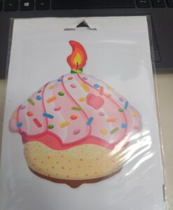 Balão cupcake de aniversário