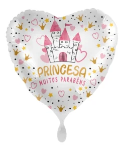 Balão MAGICAL PRINCESS FELIZ ANIVERSARIO