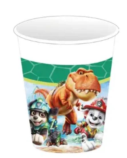 Copo de papel “Patrulha Pata Dino” 200 ml, 8 unidades